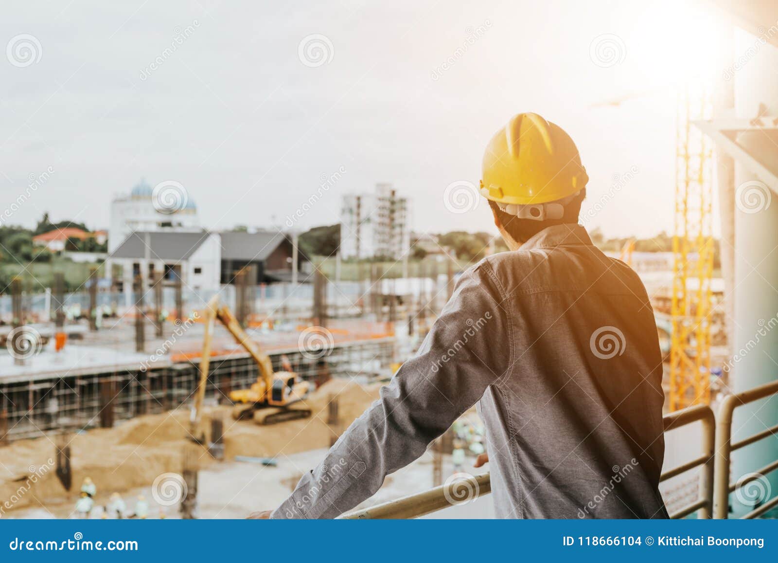 worker in a construction site