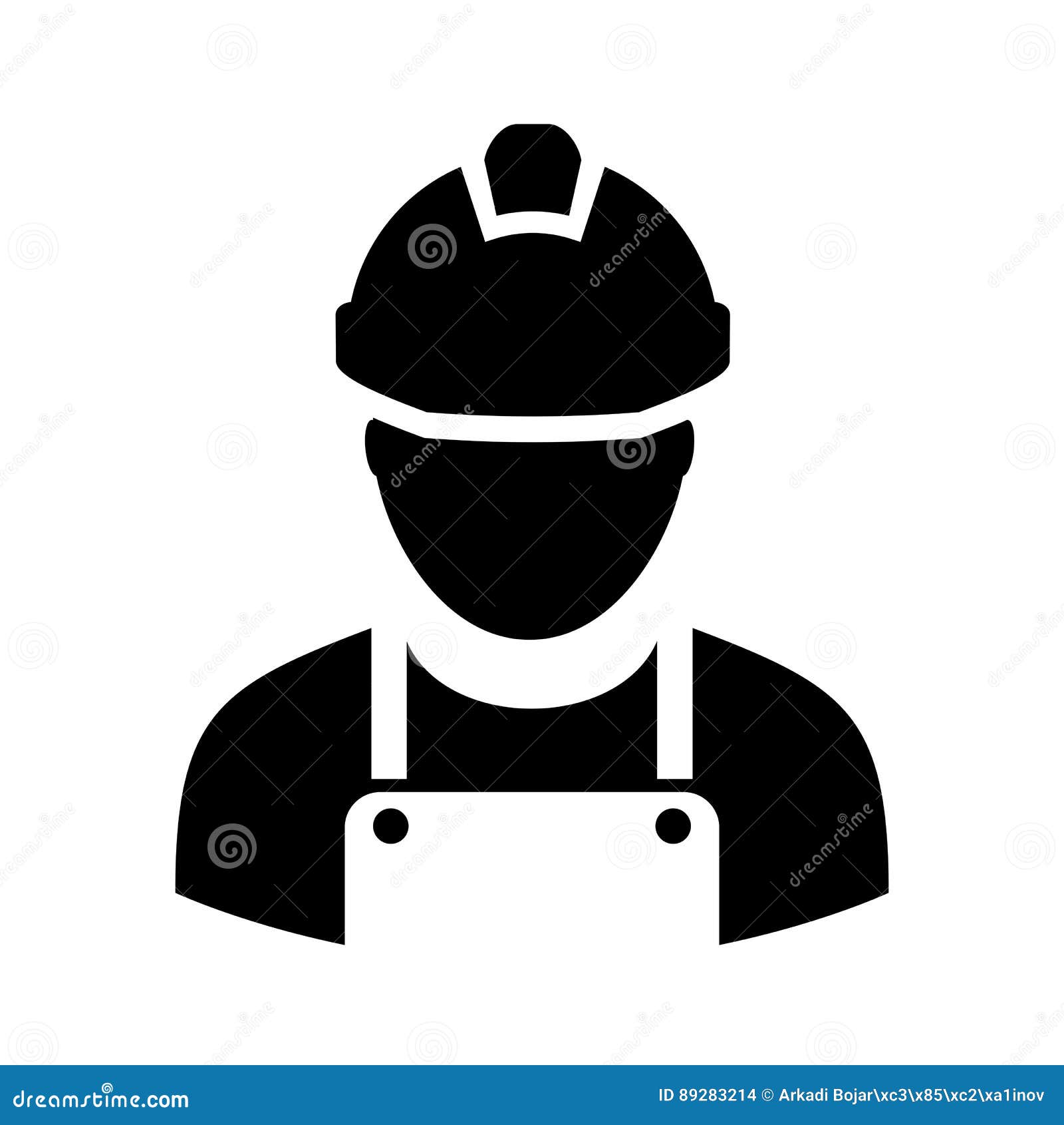 worker with hard hat icon