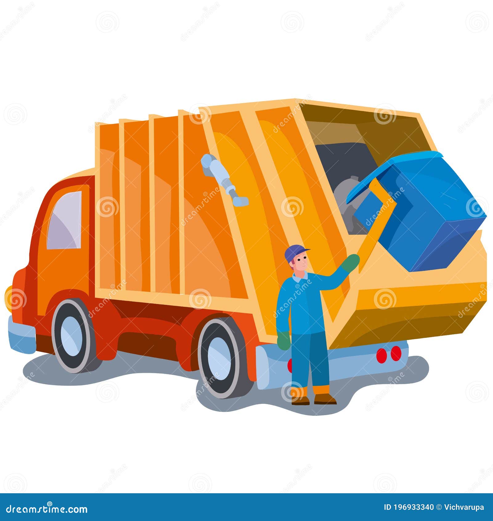Garbage truck cartoon deals