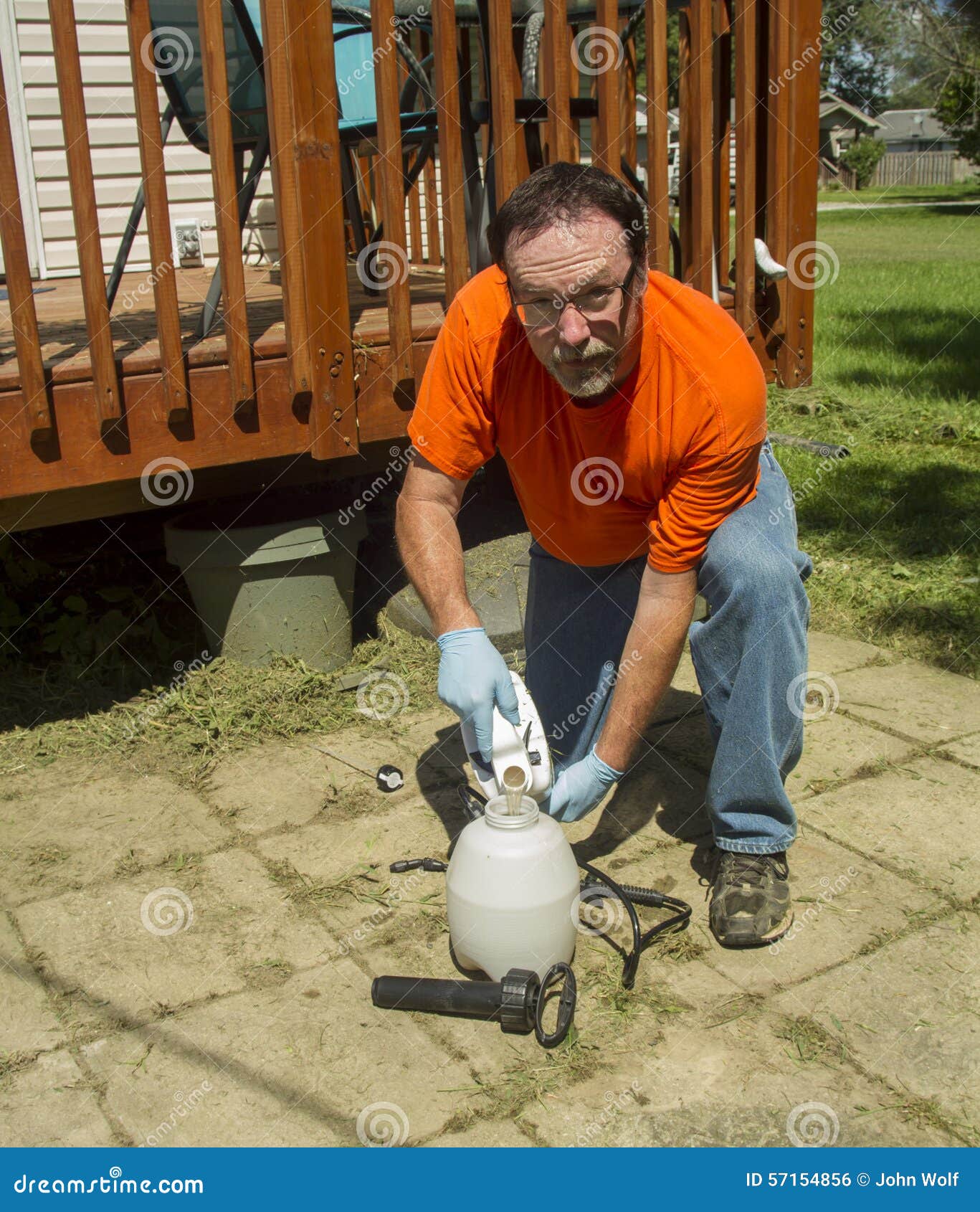 Weed Killer, Glyphosate, A Chemical Herbicide, On Field To Control