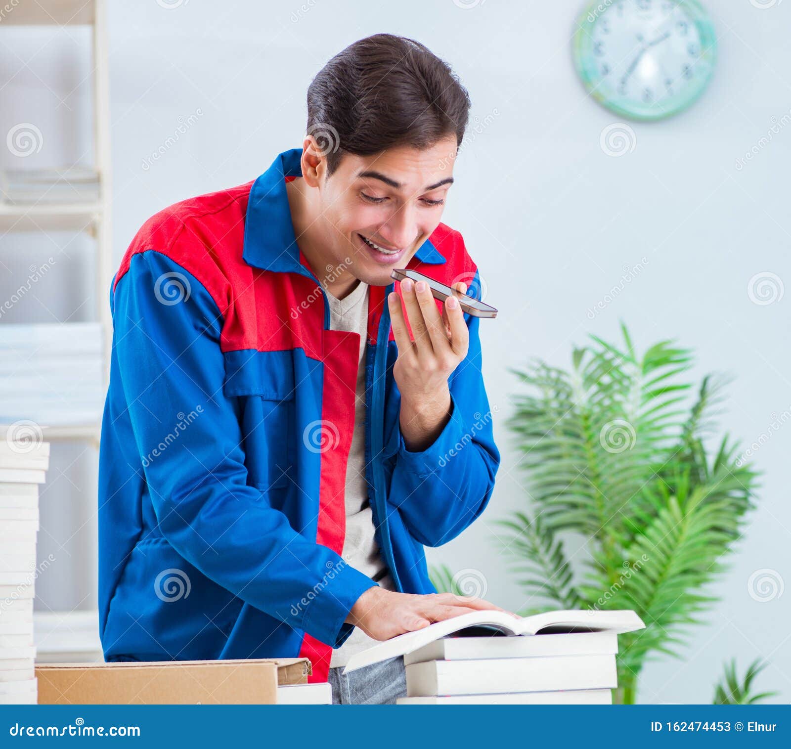 Worker in Publishing House Preparing Book Order Stock Image Image of drafting, graphic 162474453