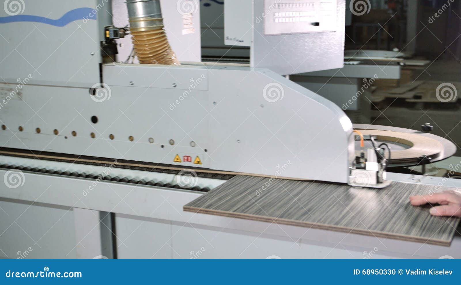 Worker Puts A Plywood To The Edge Banding Machine Stock Footage Video Of Plant Factory Worker Puts A Plywood To The Edge Banding Machine Stock Footage Video Of Plant Factory