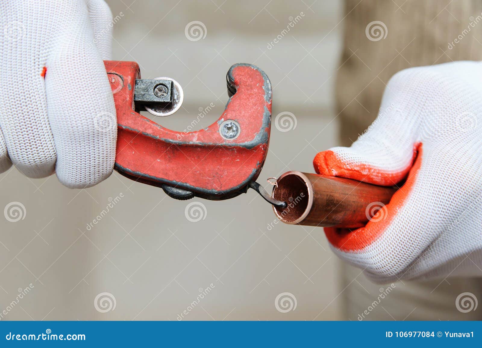 A Worker is Removing the Burr. Stock Photo Image of soldering