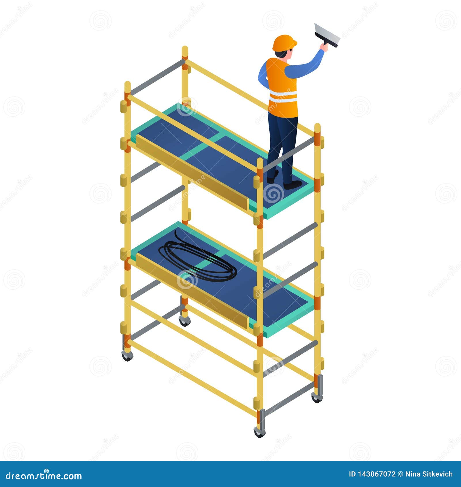 supported scaffold clipart supported scaffold clipart