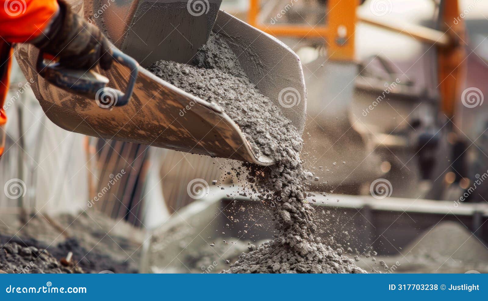 a worker uses a large mixing machine to combine aggregates cement and water for the perfect concrete mix