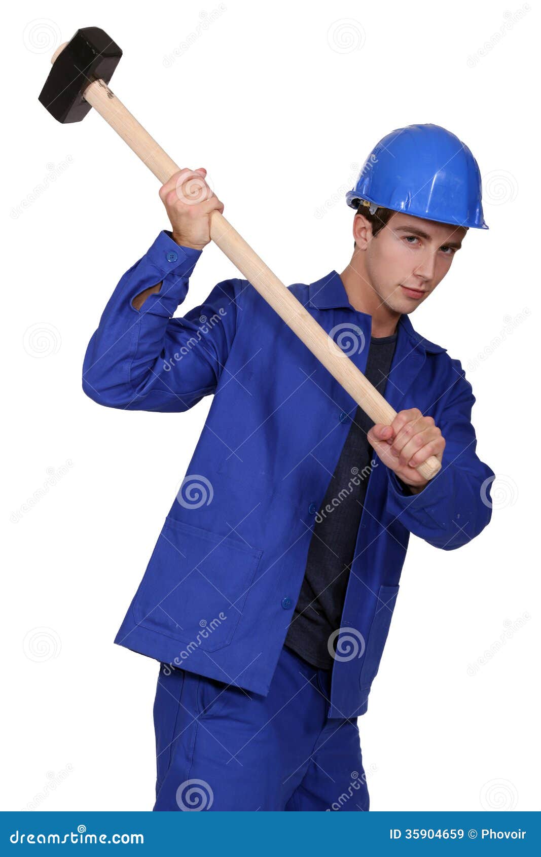 Worker Using A Sledge Hammer Stock Image - Image of labourer, handyman: 35904659 Work The Sledgehammer How To Use