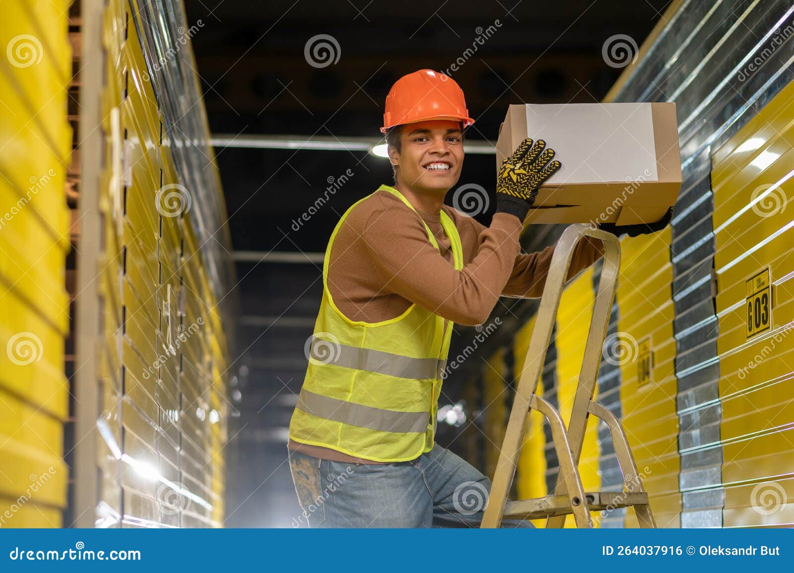 Worker of the Warehouse Working and Looking Busy Stock Photo Image of industry, worker 264037916