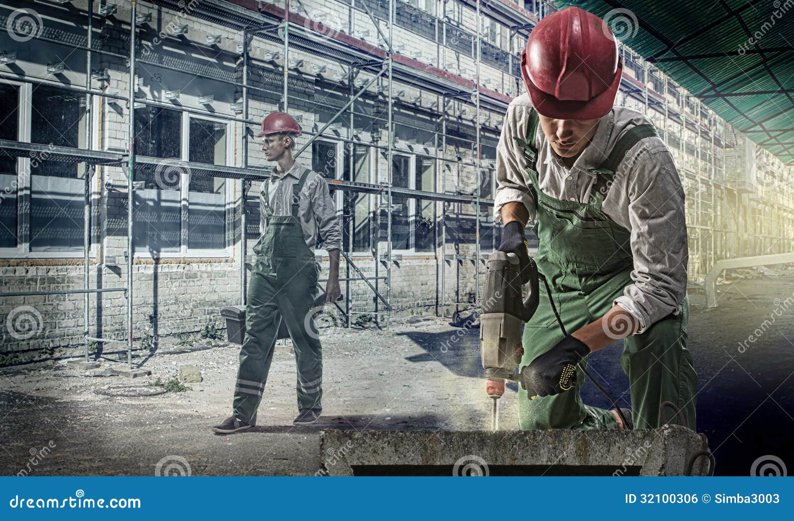 workers at a construction site