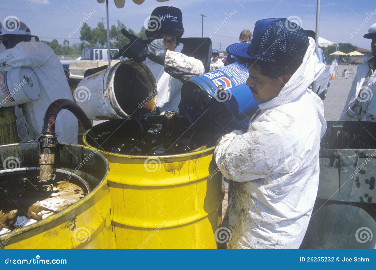 Workers Handling Toxic Household Wastes Editorial Photography Image