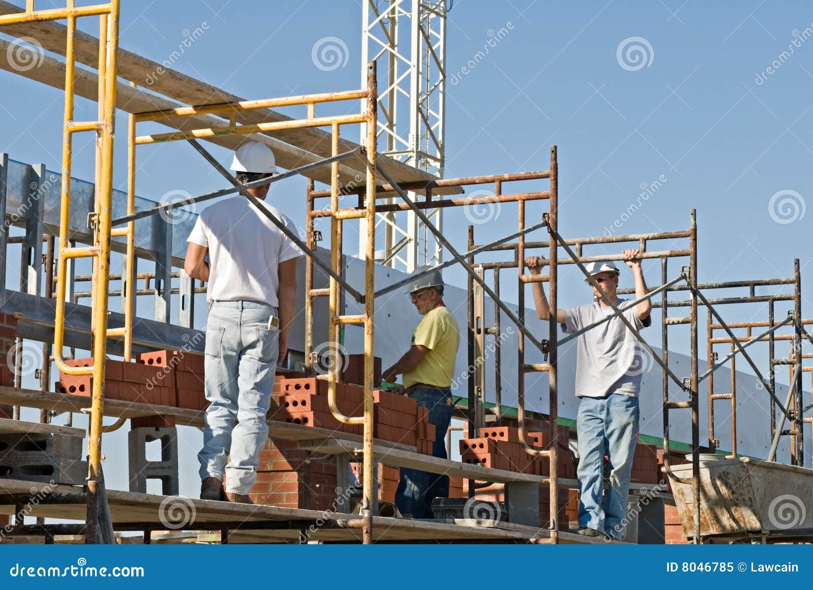 workers on scaffolding