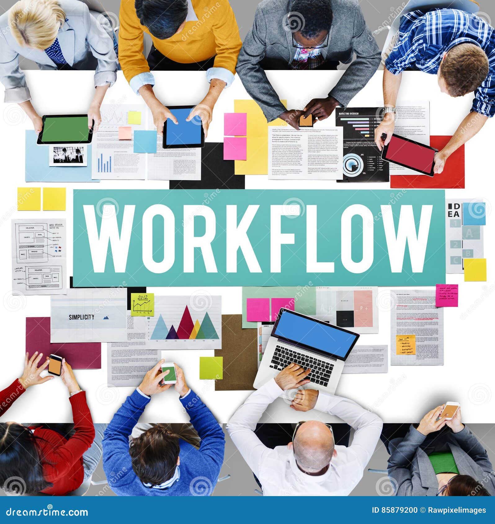 workflow efficient business process procedure concept