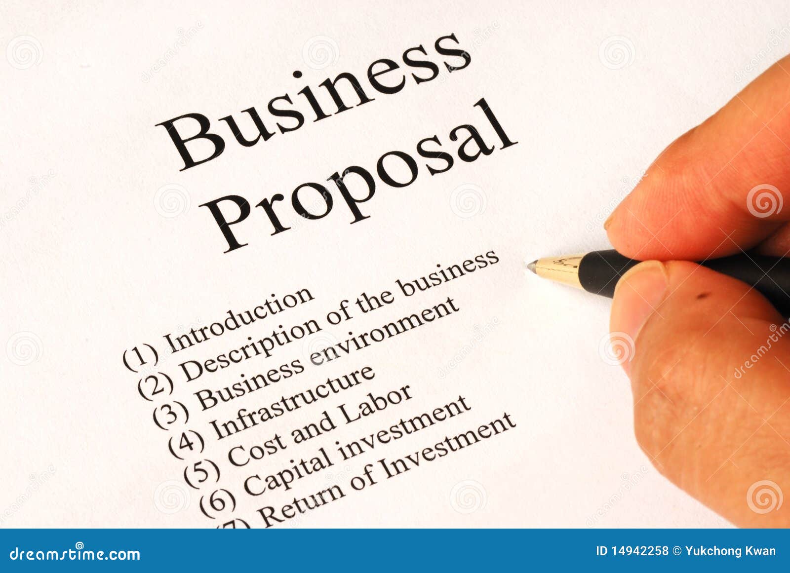 Working On The Business Proposal Royalty Free Stock Photos ...