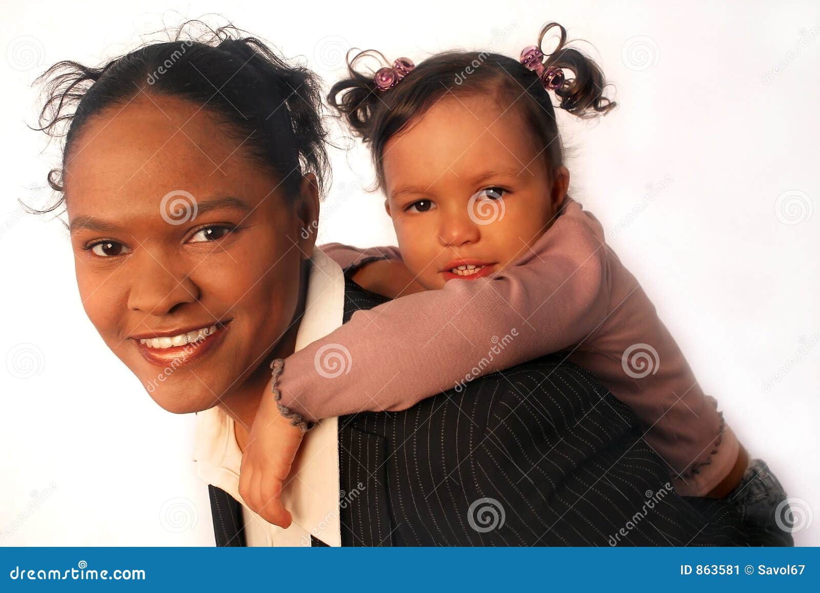 working families - mother and daughter