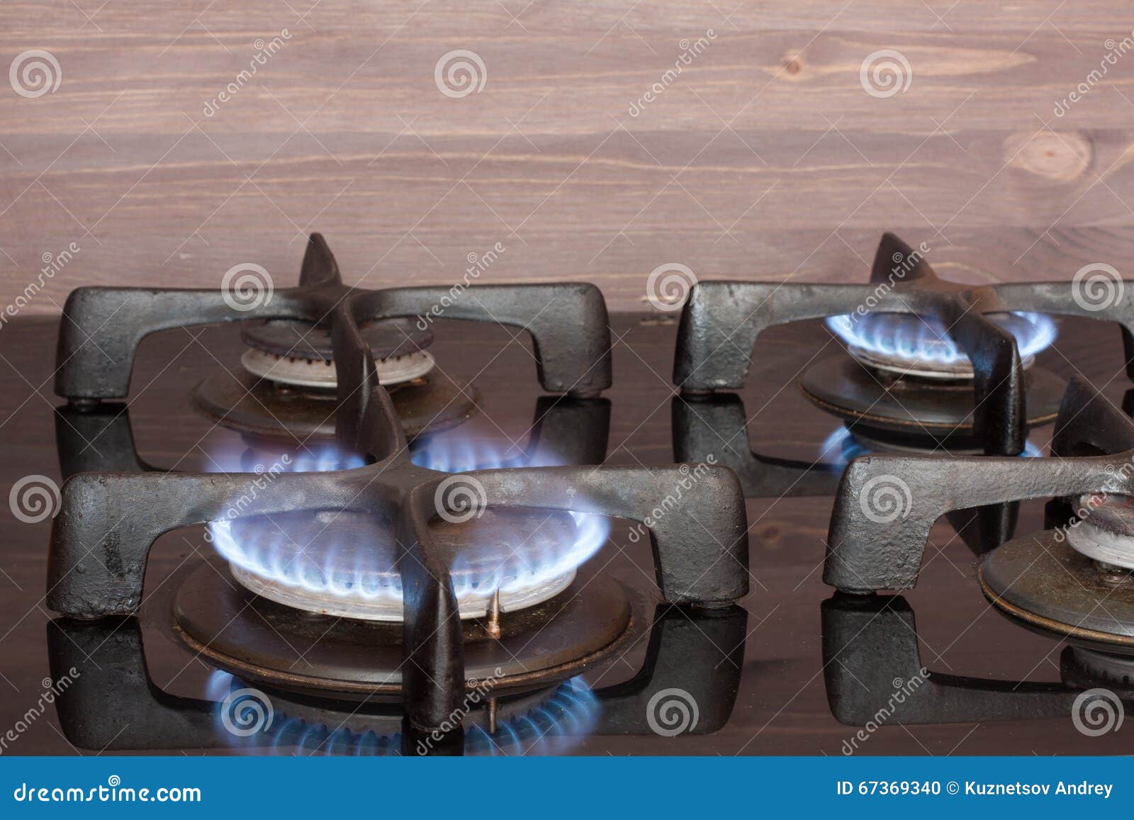A working gas stove stock photo. Image of food, cooker 67369340