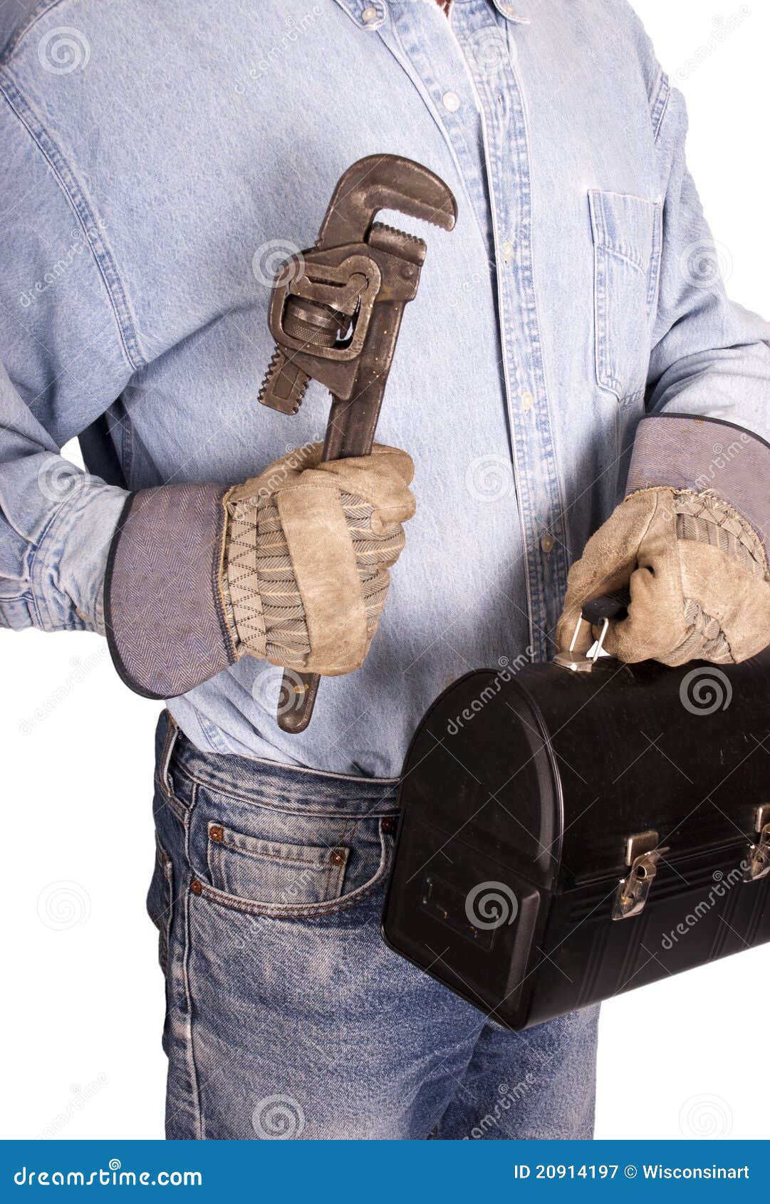 Working Man Blue Collar Worker Labor Concept Stock Image Image of