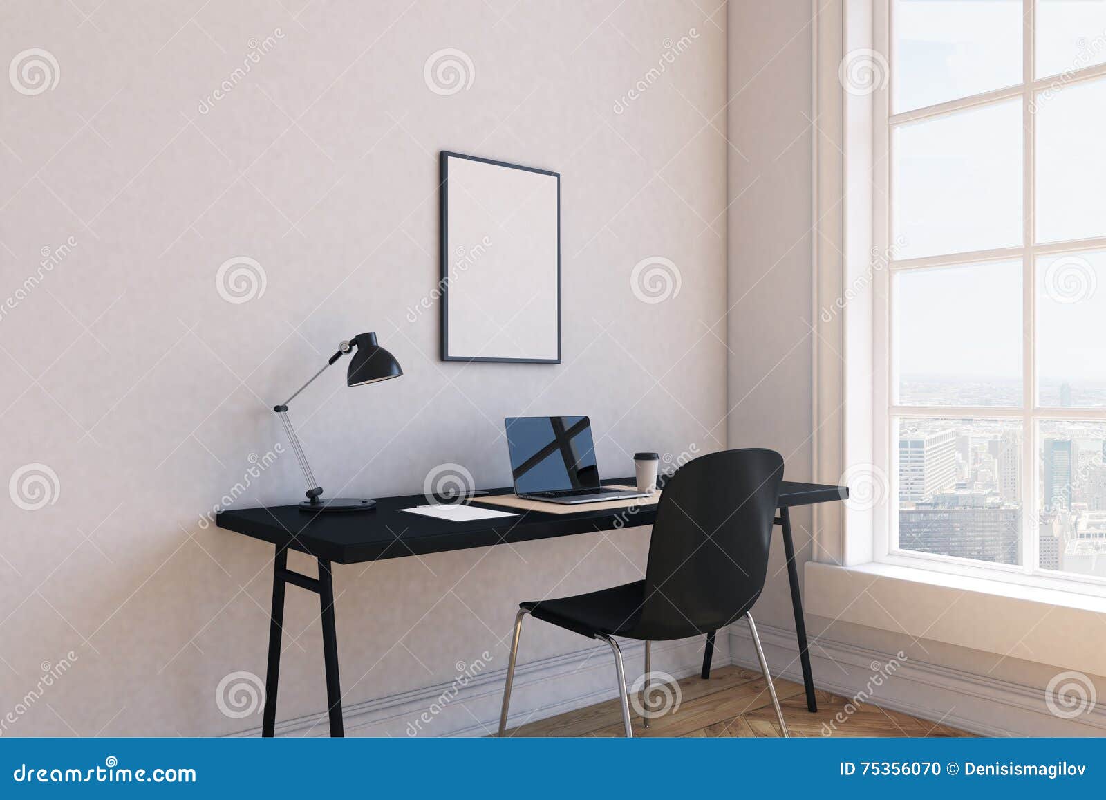 Working Place At Modern Home Stock Photo Image Of Nobody Chair