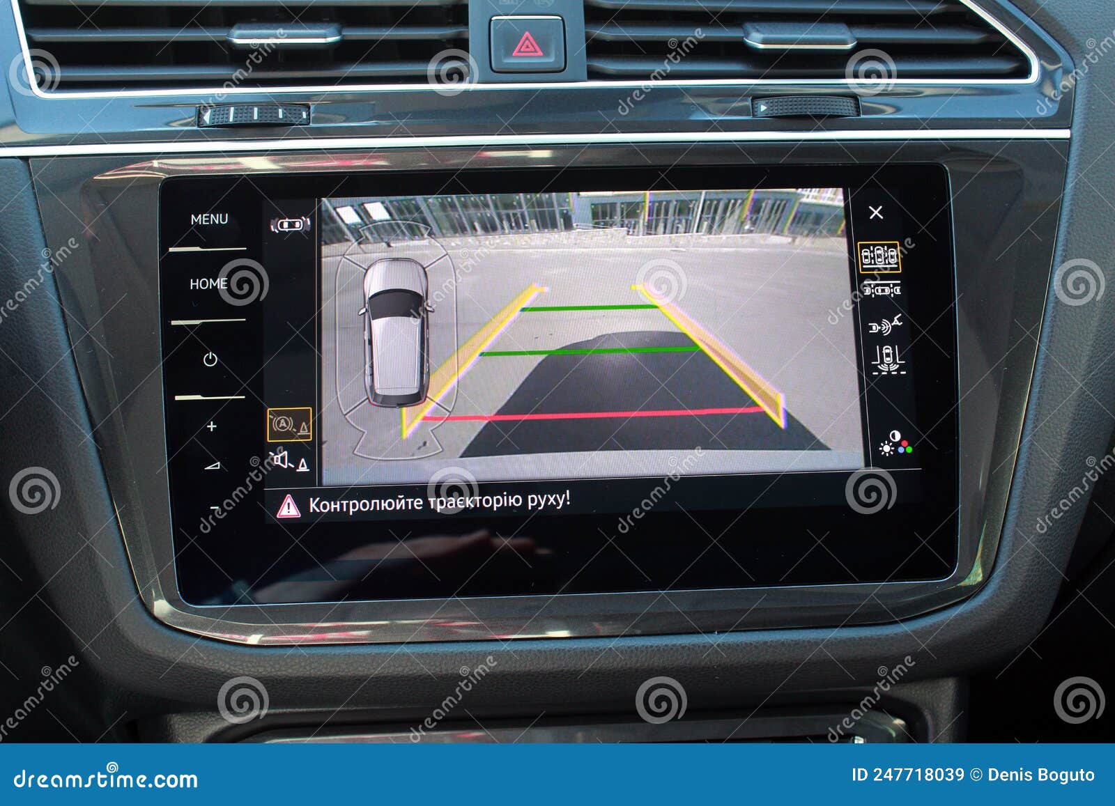 Working of a Side Mirror Cameras To Rear View of Surround 360 Degrees View  System. Stock Image - Image of assist, options: 247718039