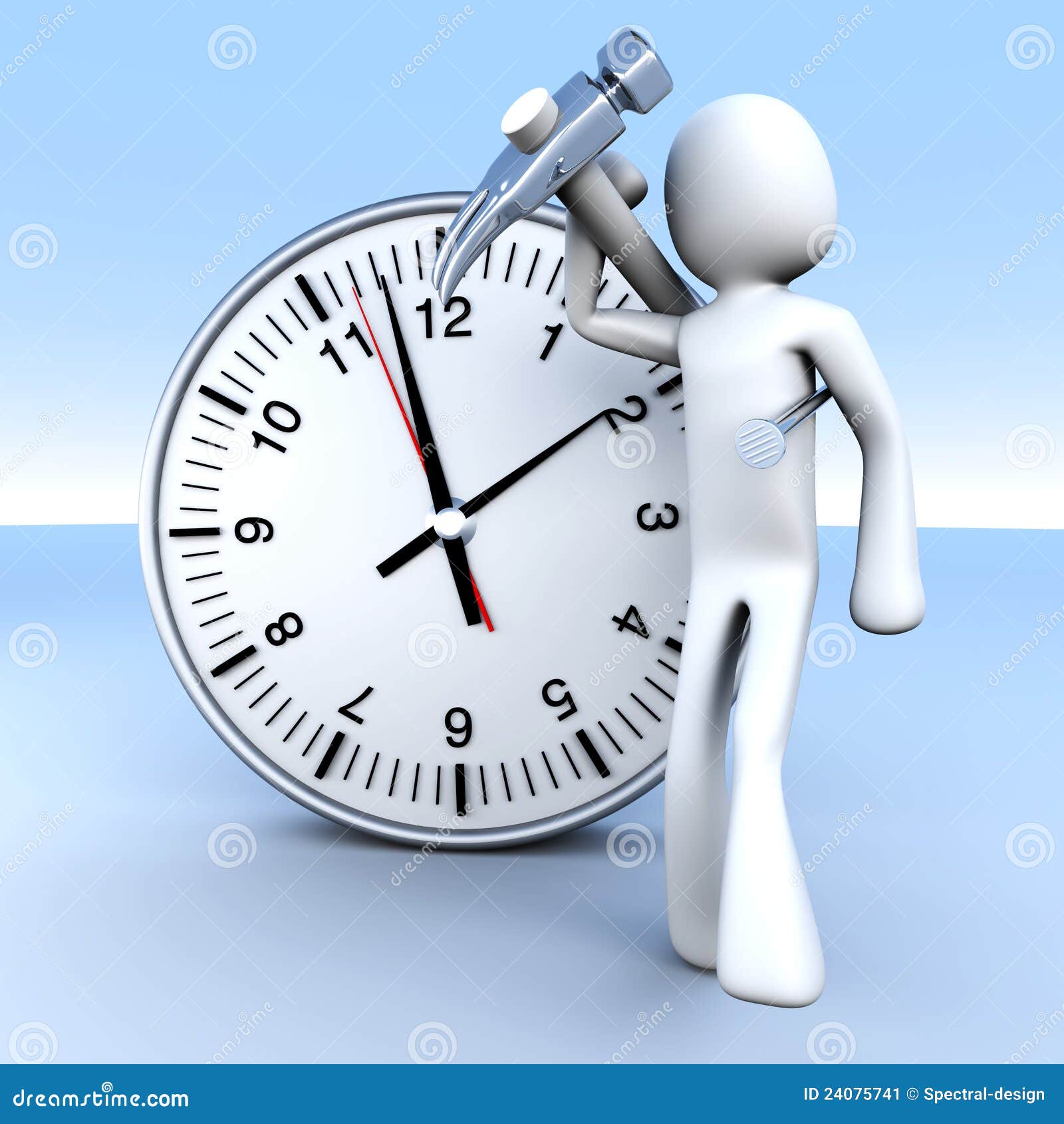 Working time stock illustration. Illustration of manage - 24075741