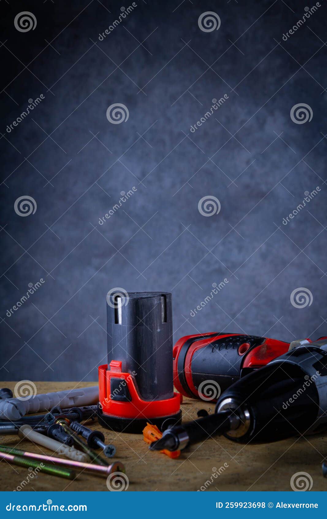 Working Tool. Old Screwdriver. Used Power Tools. Construction and