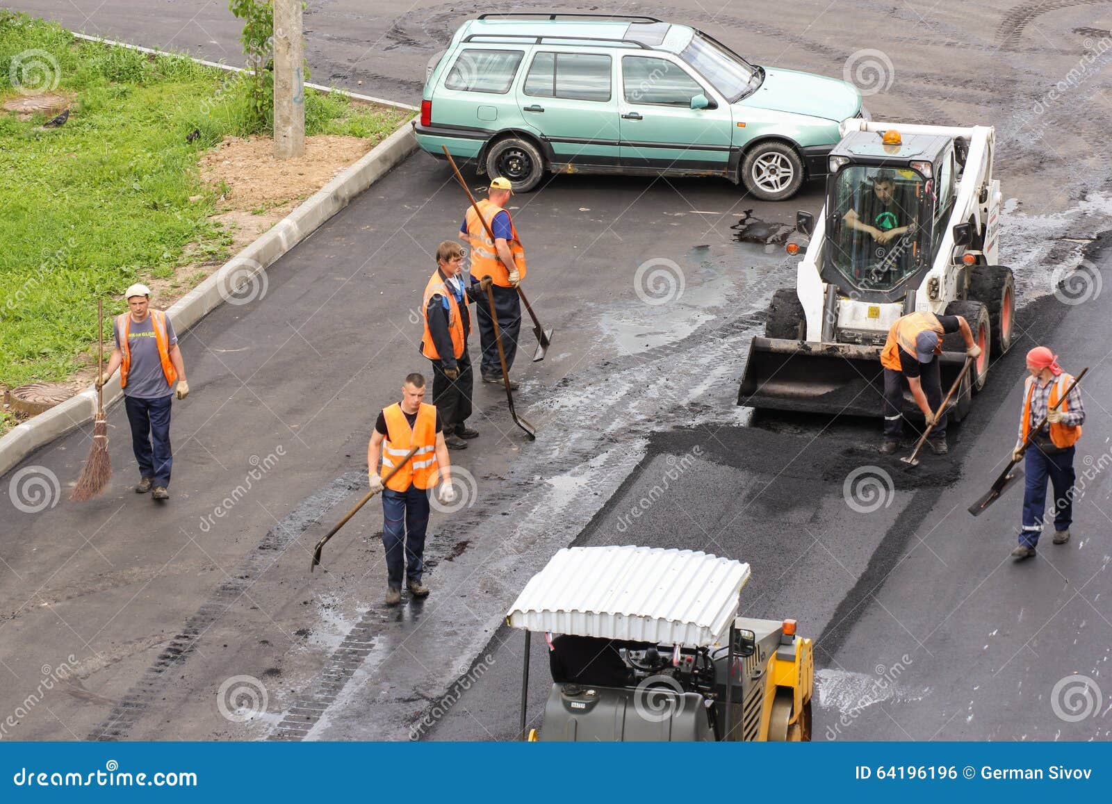 Working with a Tool for Road Works. Editorial Photo Image of heavy