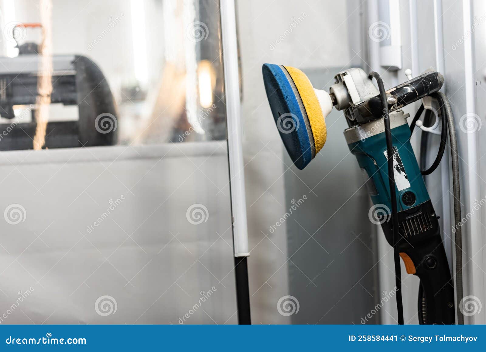 Working Tools in a Car Detailing Center Stock Image Image of