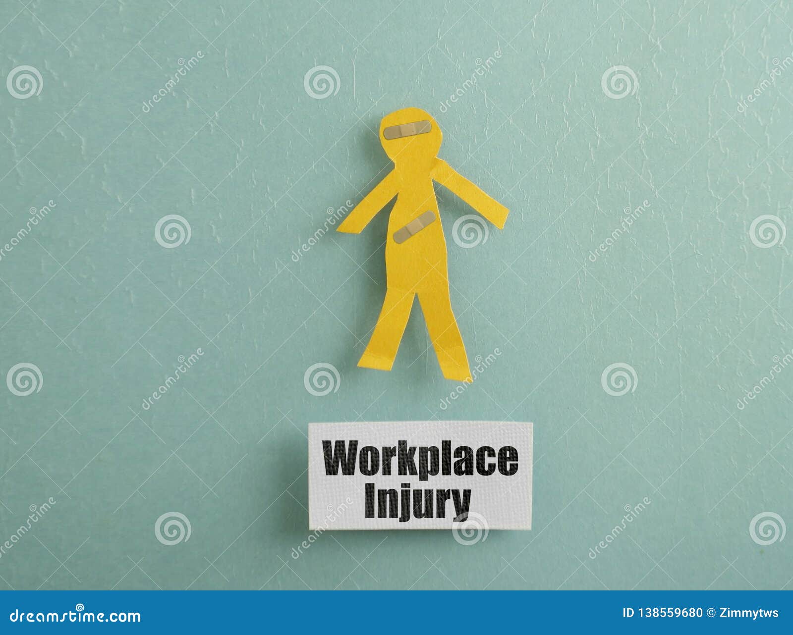 workplace injury worker concept
