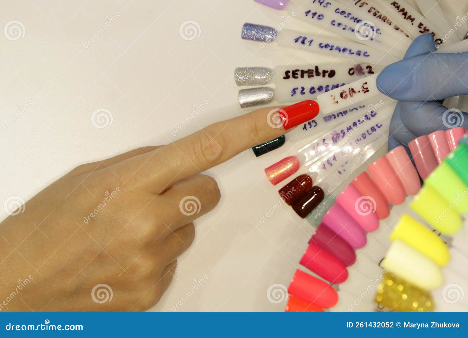 Workplace of a Manicure Master. a Salon Specialist Performs Work with a