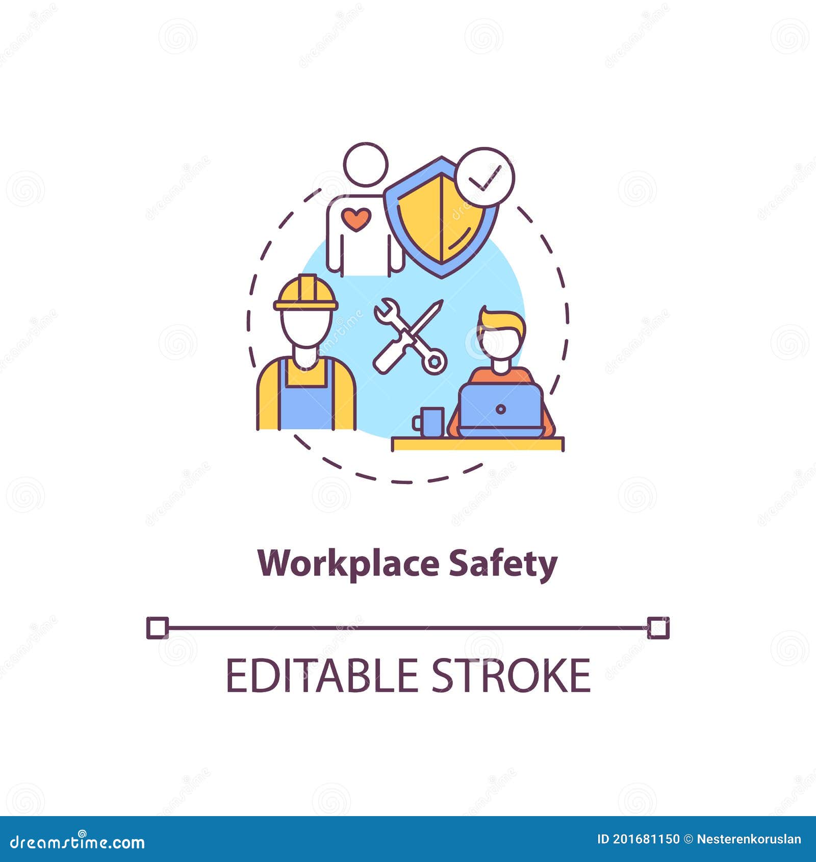 workplace safety concept icon