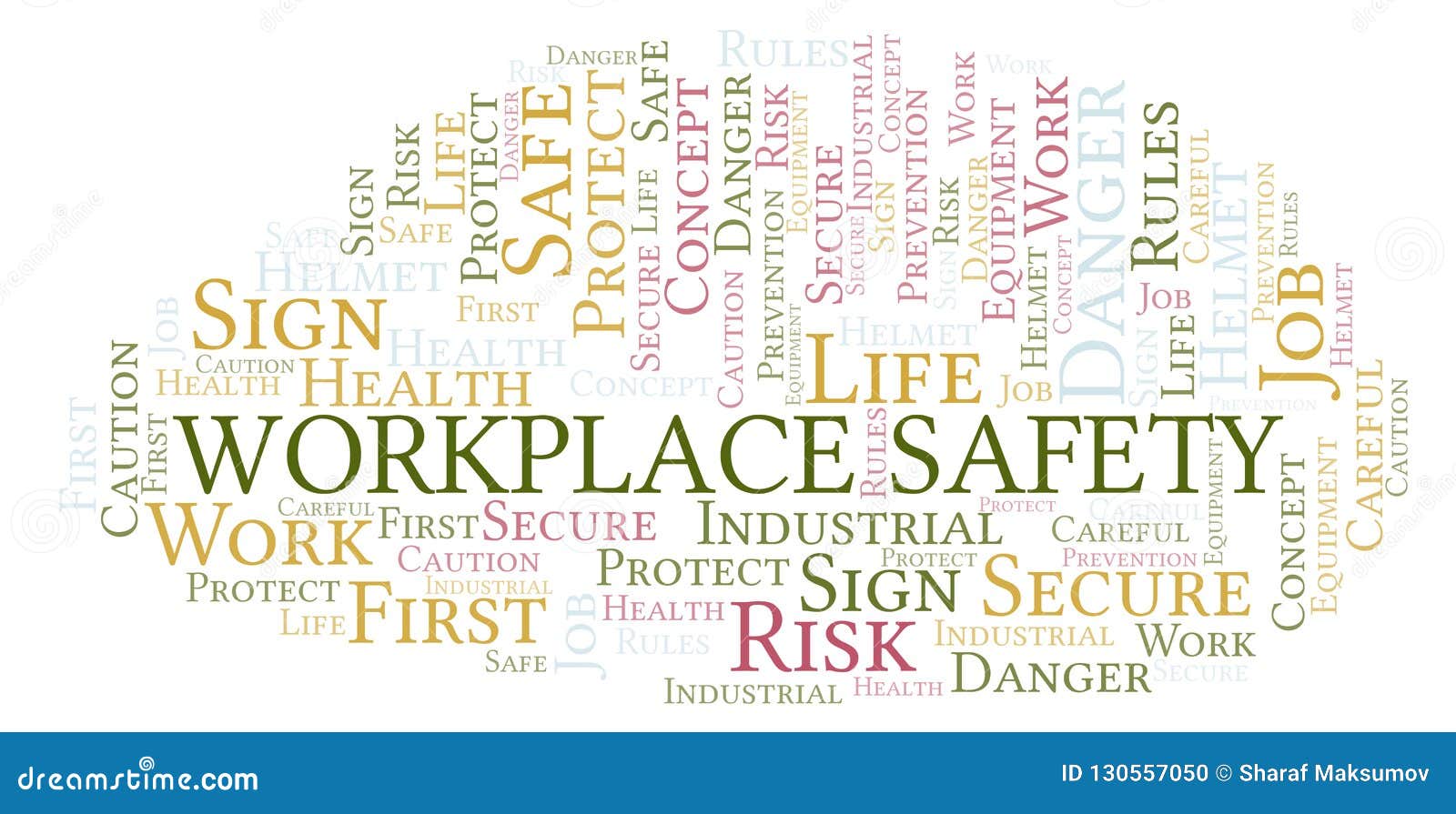 Workplace Safety Word Cloud. Stock Illustration Illustration of risk, equipment 130557050