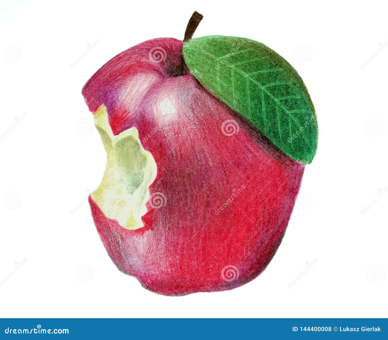 Vector illustration sketch of drawing fruit red apples with half, Stock  Vector, Vector And Low Budget Royalty Free Image. Pic. ESY-057764805 |  agefotostock