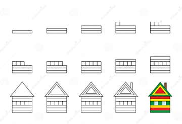 Worksheet Easy Guide To Drawing Cartoon House Simple Step By Step Worksheet Easy Guide To Drawing Cartoon House Simple Step By Step
