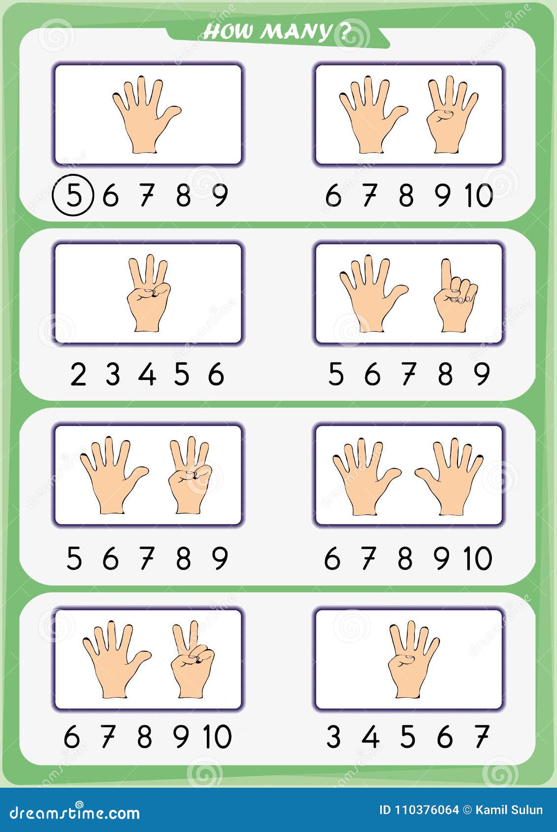 Numbers 7 and 8 puzzle game for kids / Printable number matching