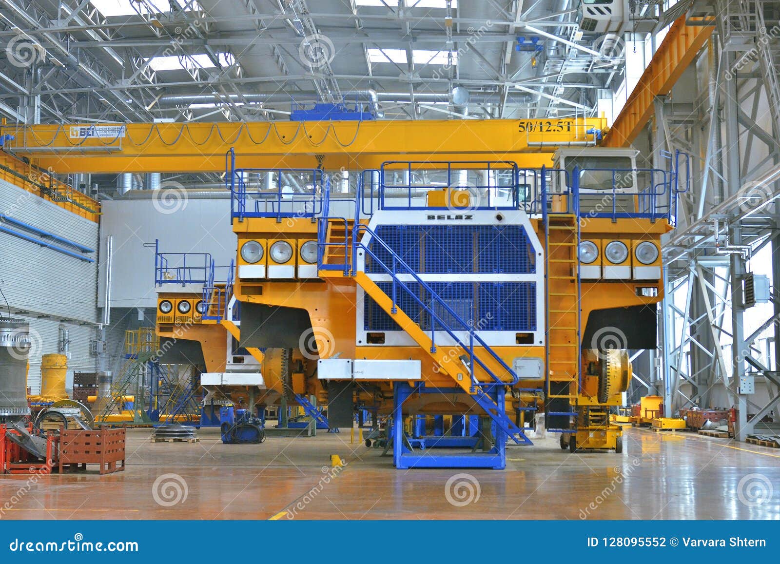 Assembly of Large Dump Trucks. Editorial Photography Image