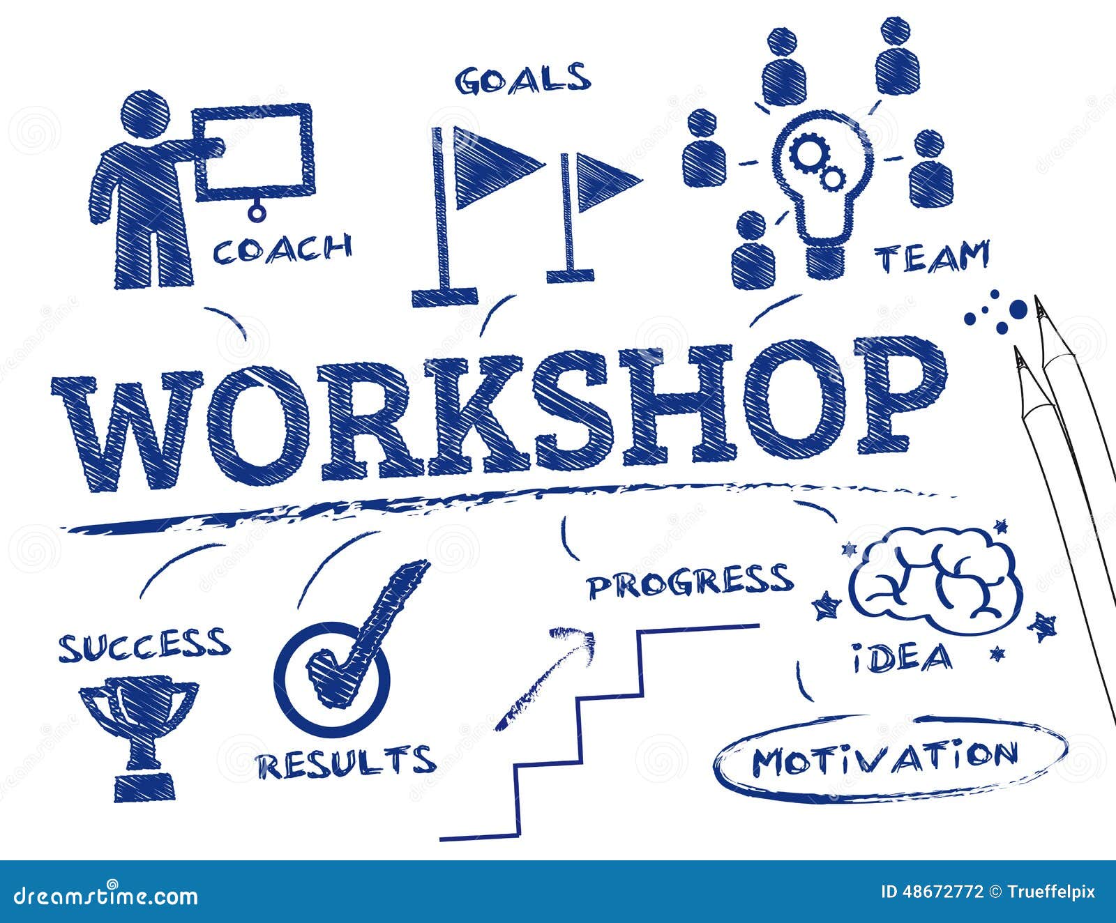 Workshop chart stock illustration. Illustration of marketing - 48672772