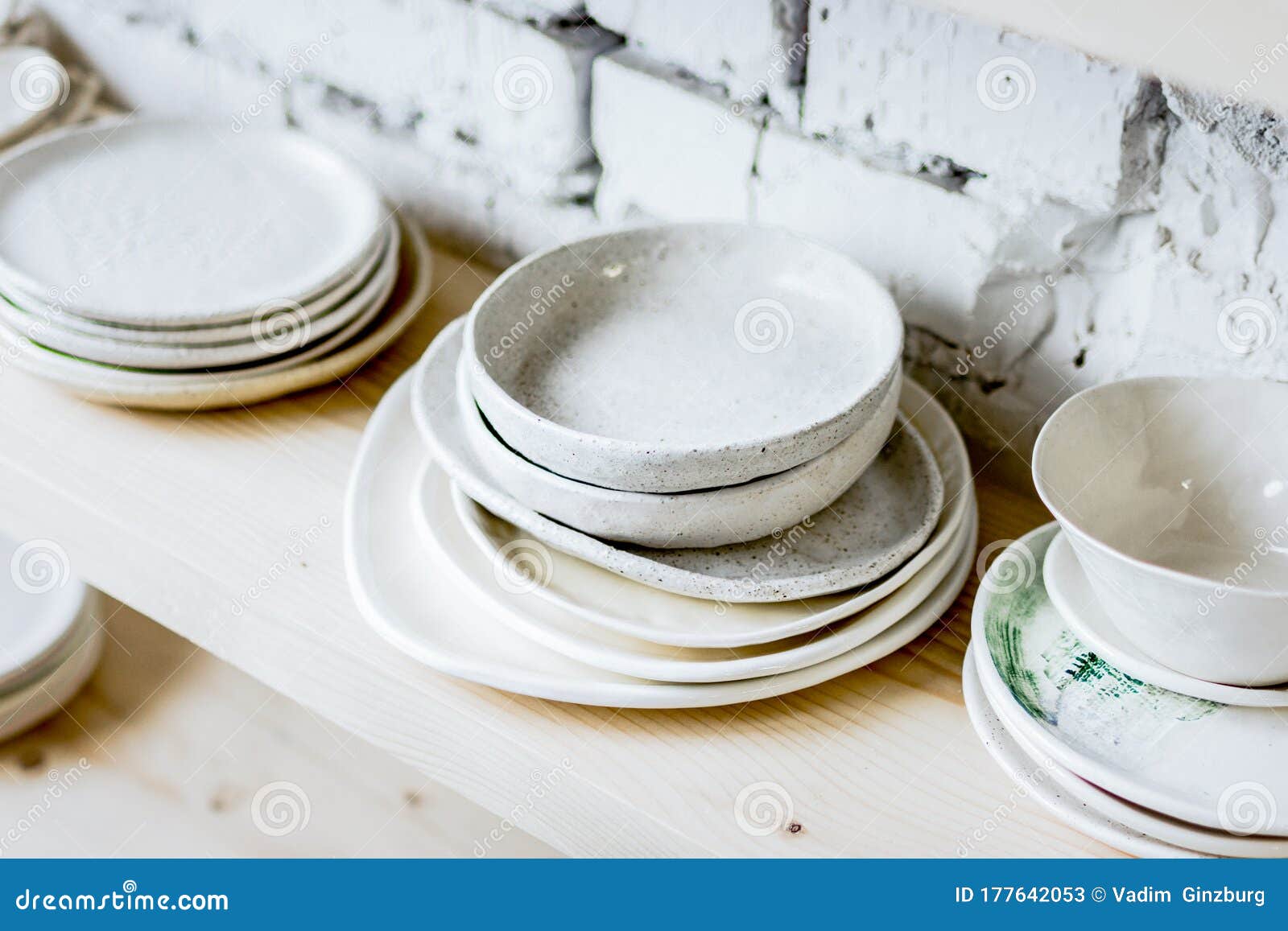 Production of Ceramic Tableware Finished Products Stock Image Image of process, clay
