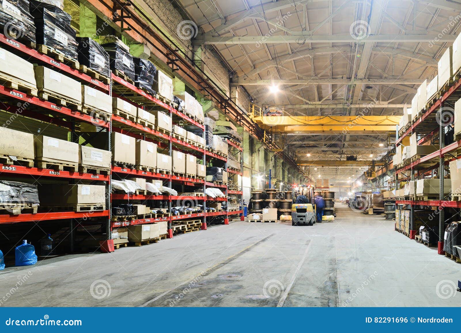 on Production of Handling Removable Devices Stock Photo