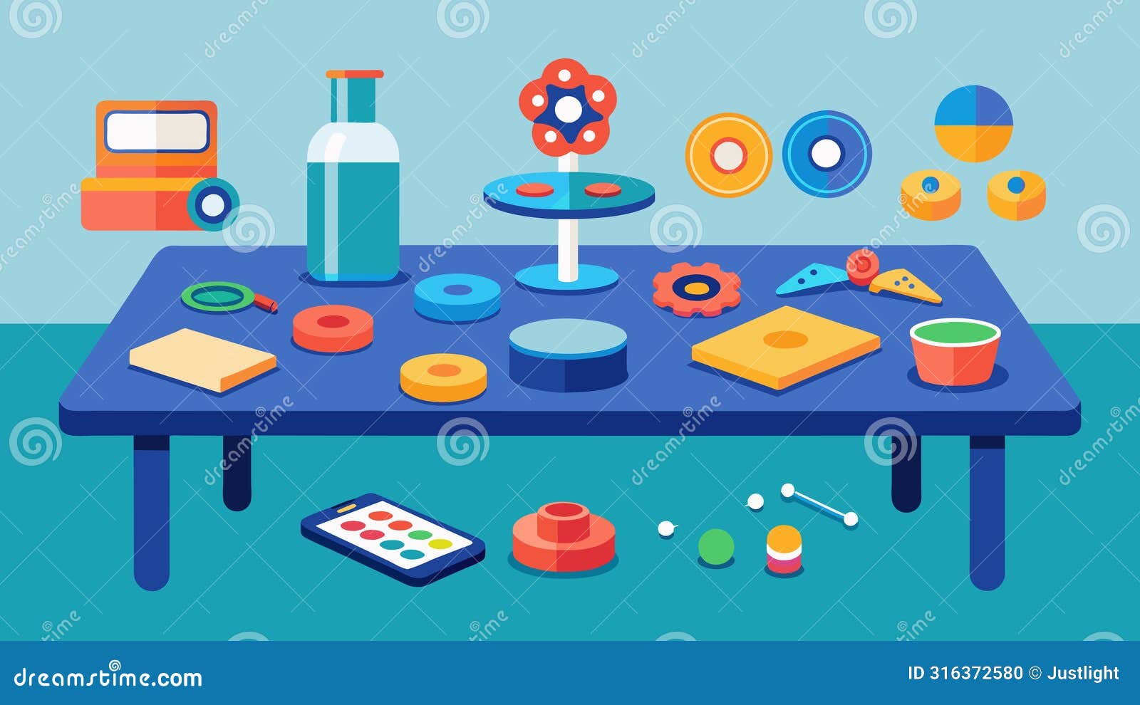a workshop table with various fidget toys and sensory tools as participants learn about the importance of selfregulation