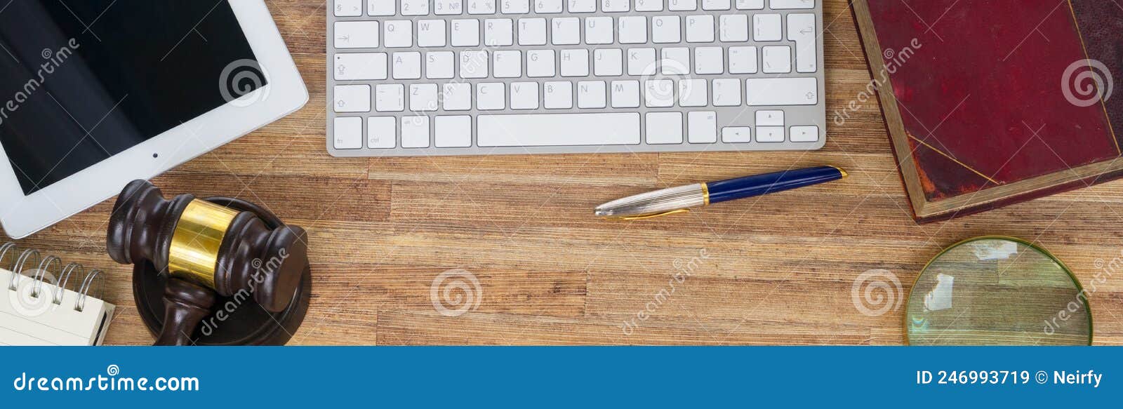workspace hero header with law gawel