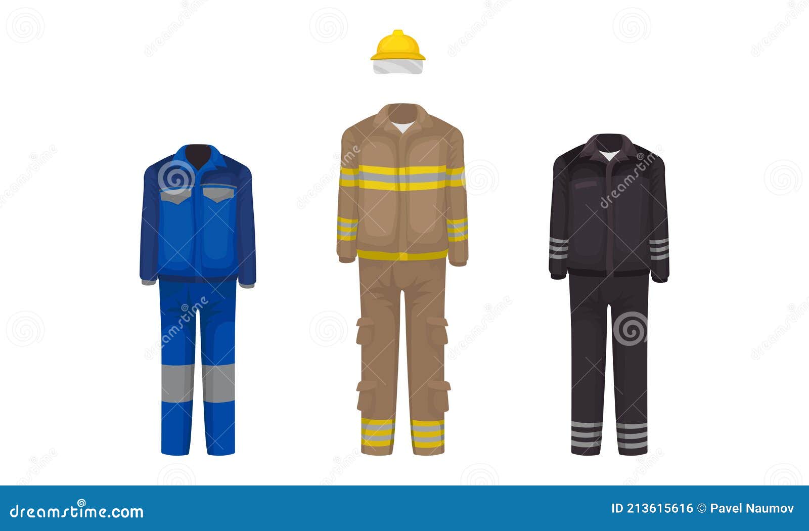 Workwear or Professional Staff Clothing with Plumber and Electrician ...