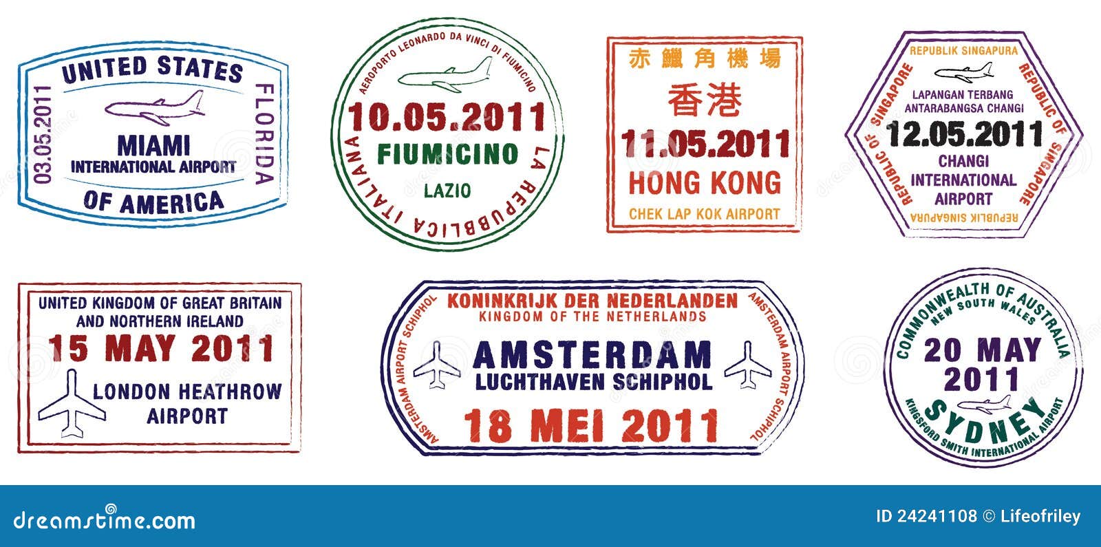 World Airport Stamps stock illustration. Illustration of aeroporto