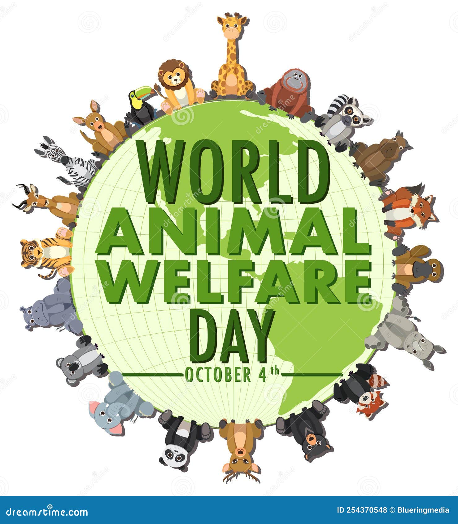 World Animal Welfare Day Concept Vector Stock Vector - Illustration of artistic, creature: 254370548 World Animal Welfare Day Concept Vector Stock Vector - Illustration of artistic, creature: 254370548