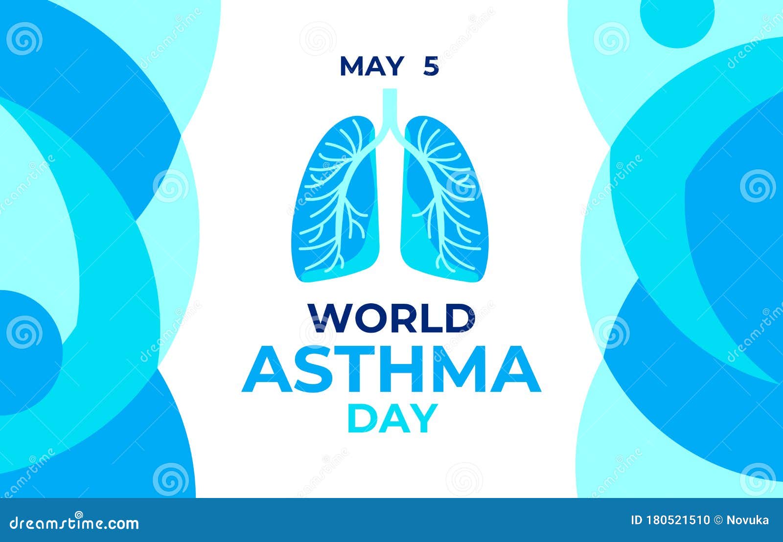 World Asthma Day. Vector Illustration, Banner Poster for Sicial Media