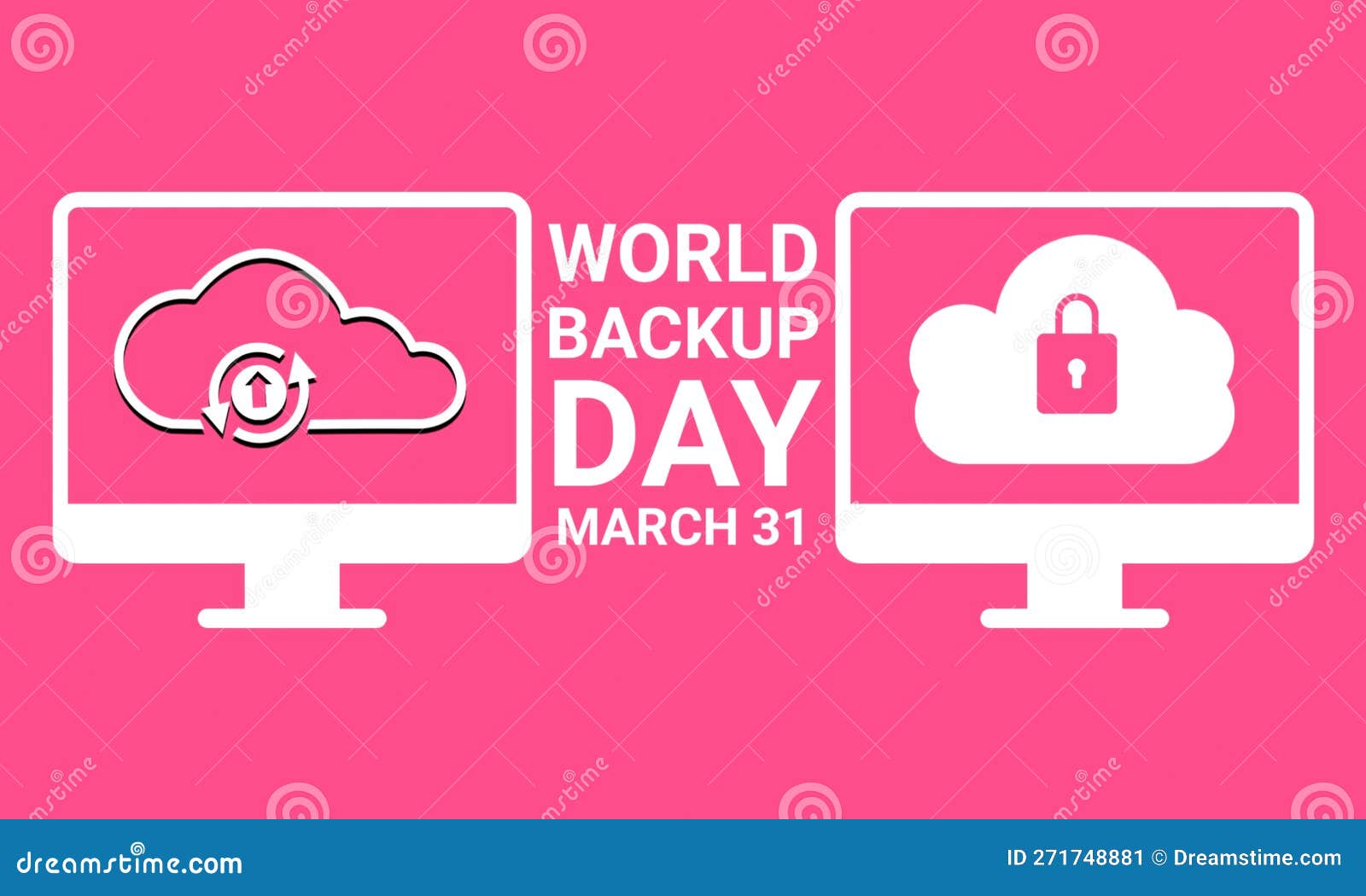 World Backup Day Poster stock illustration. Illustration of modern