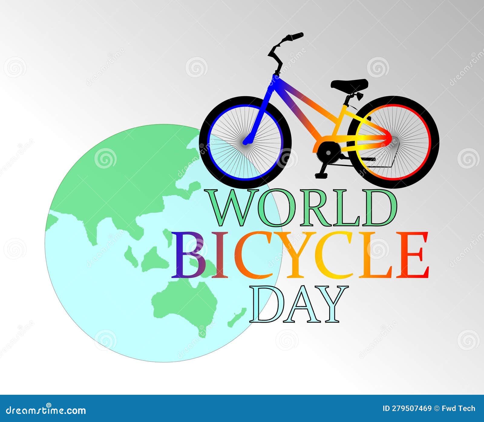 World Bicycle Day International Day 3 June. Stock Vector Illustration of cycle, cycling 279507469