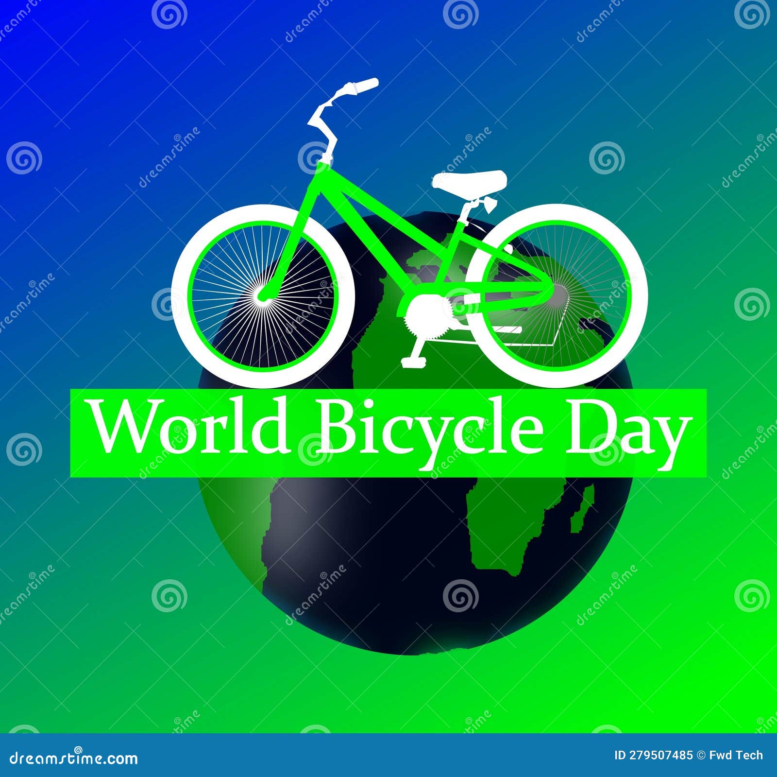 World Bicycle Day International Day 3 June. Stock Vector Illustration of brand, circle 279507485