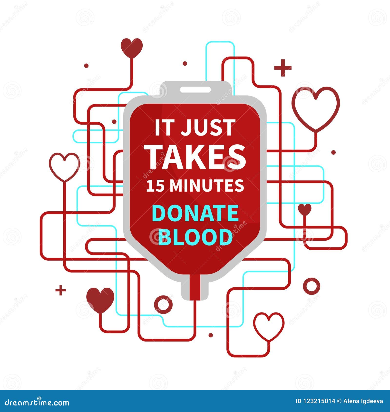 Please Donate Simple Donation Text Message Stock Illustration