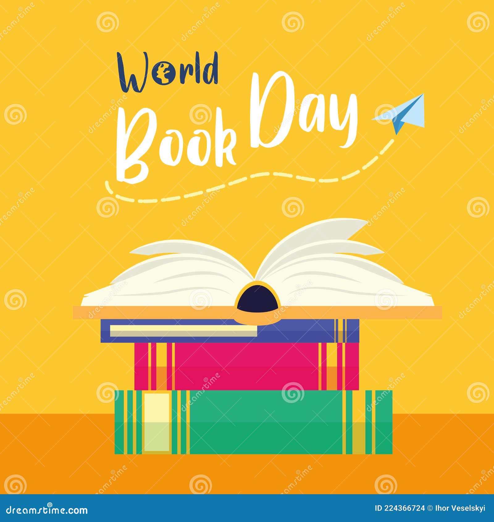 World book day stock vector. Illustration of cover, classic 224366724