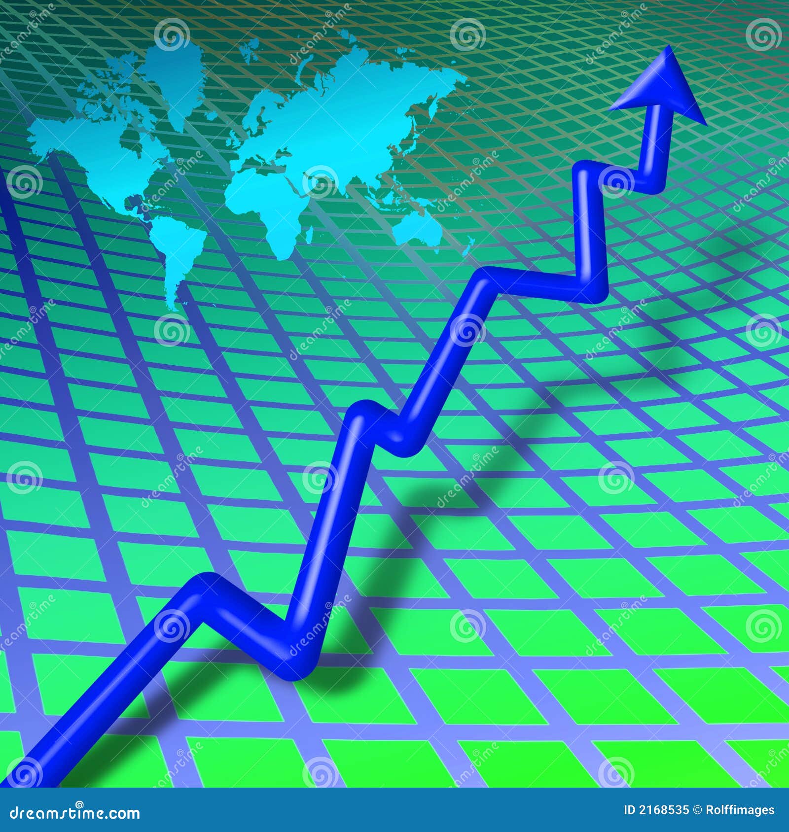 World business bar chart stock illustration. Illustration of break