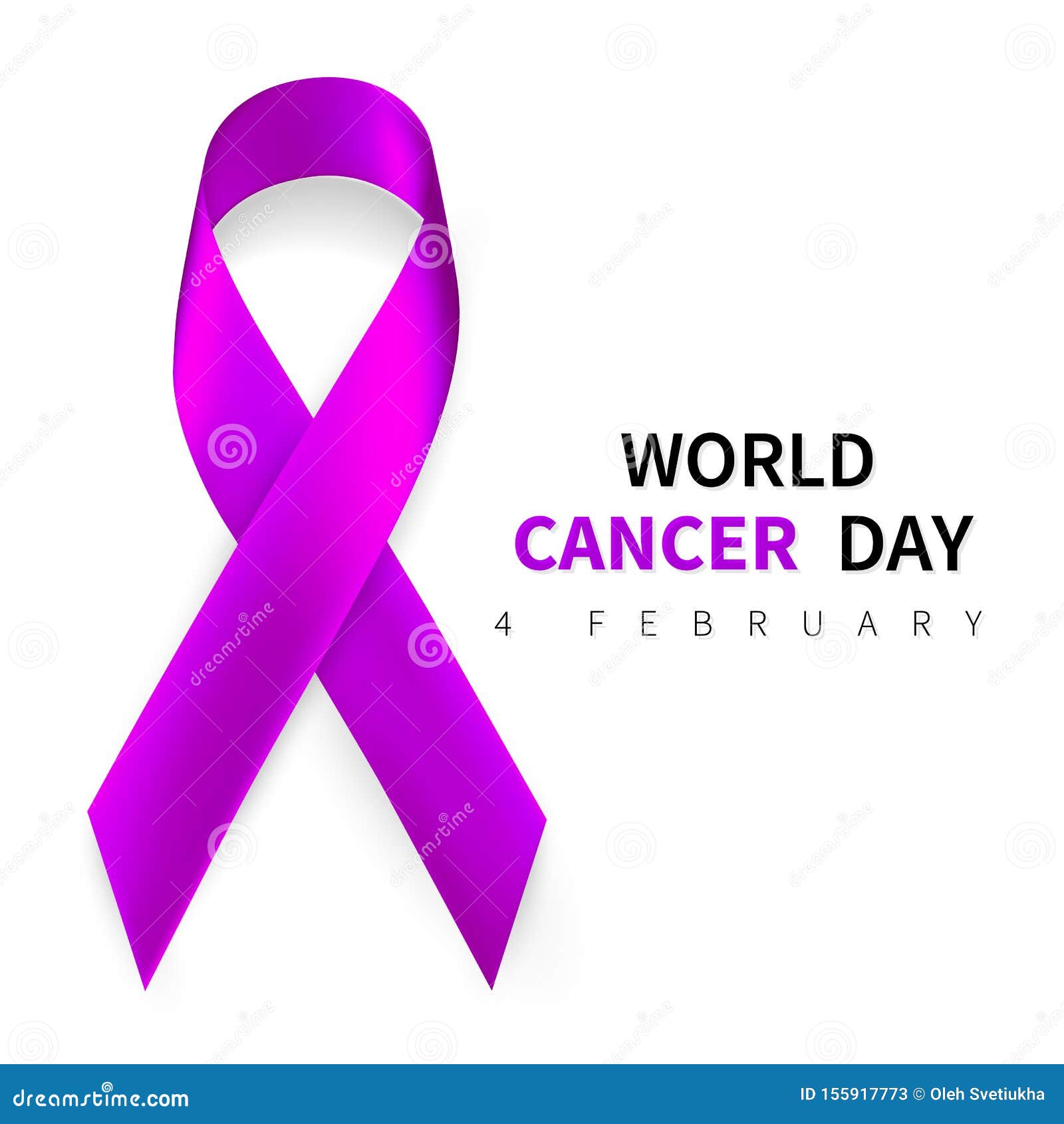 World Cancer Day Symbol 4 February Ribbon Symbol Medical Design Vector Illustration Stock Vector Illustration Of Happy Medical