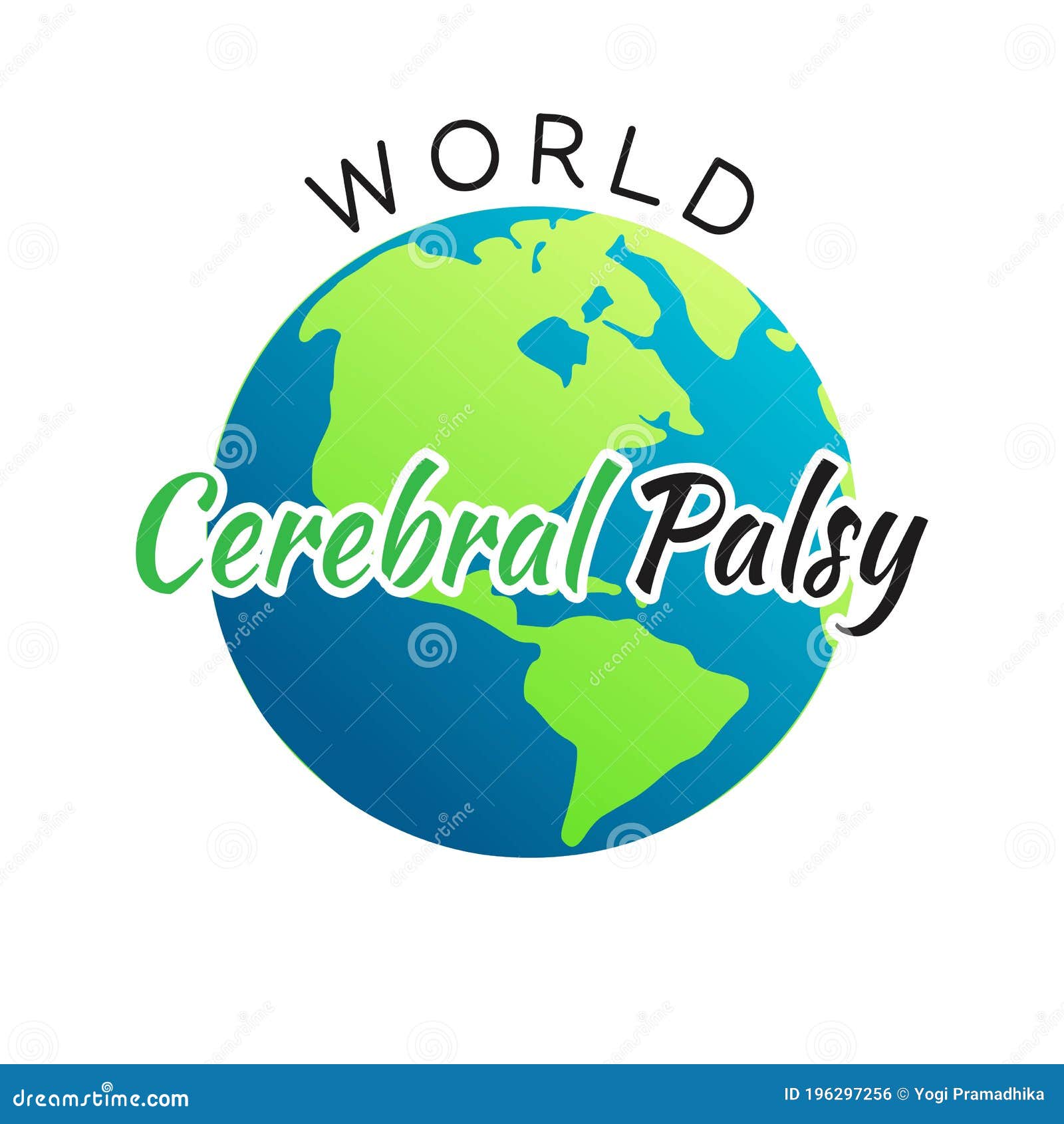 World Cerebral Palsy Day Vector Illustration Stock Vector